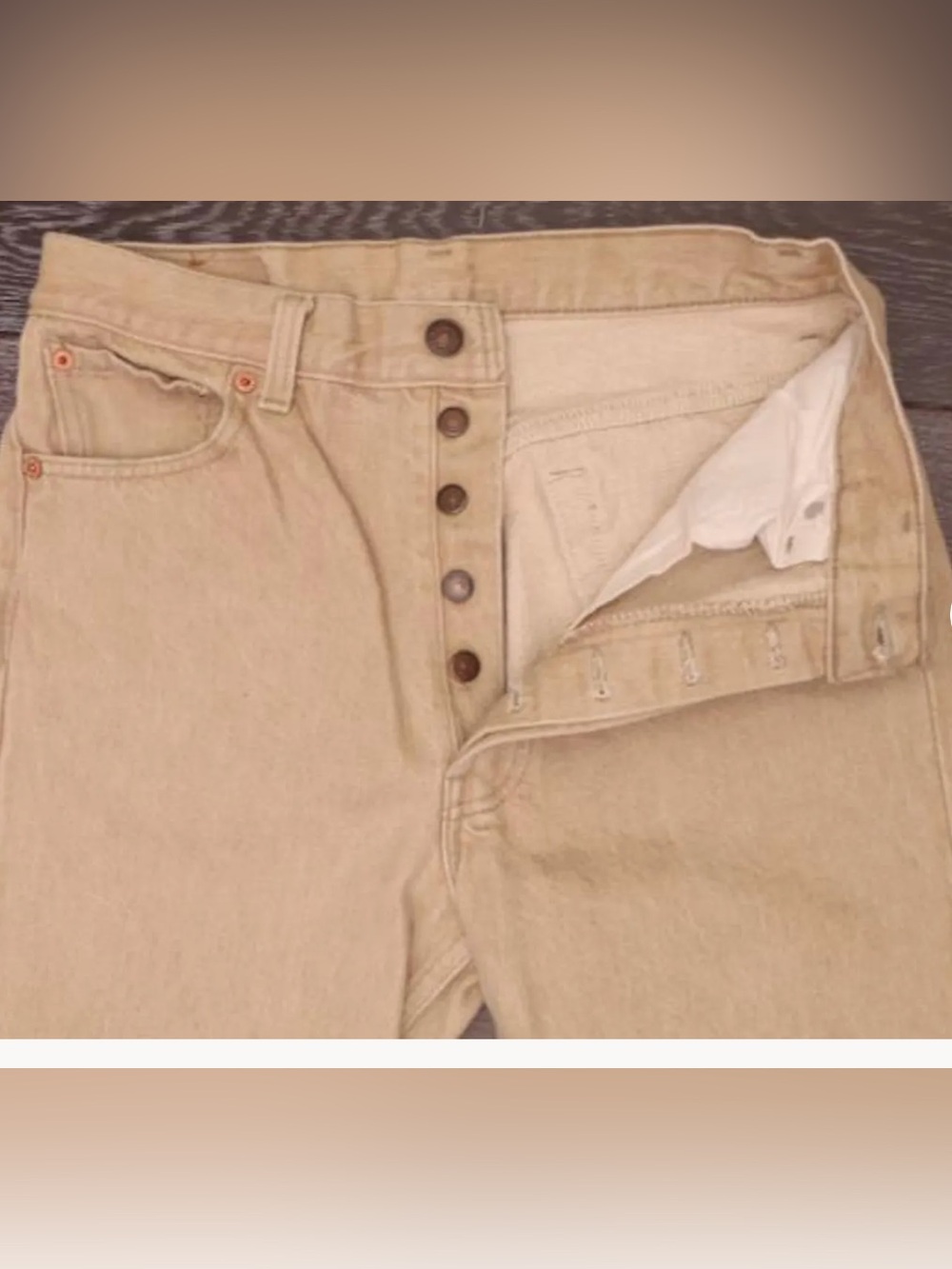 Vintage Levi's 501 Jean Tan